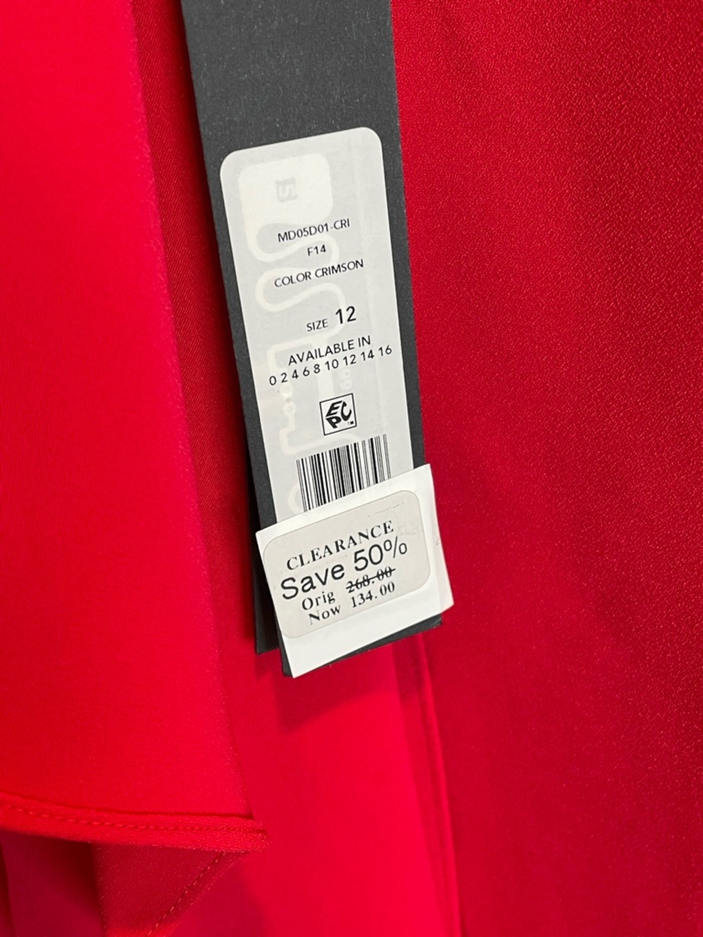 🧵DISCOUNT- BCBGMaxAzria Red Strapless Dress w Front Tie Detail 🧵 - Picture 4 of 7